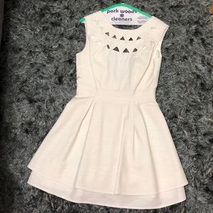 White cut out dress